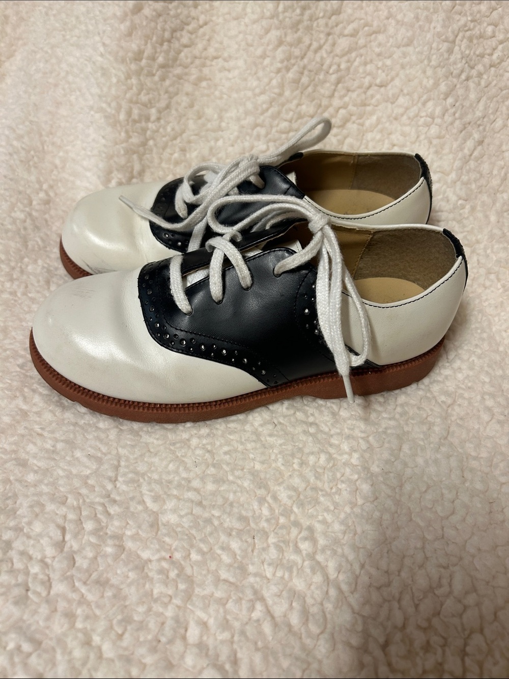 Girls Size 1 Stride Rite Saddle Shoes
